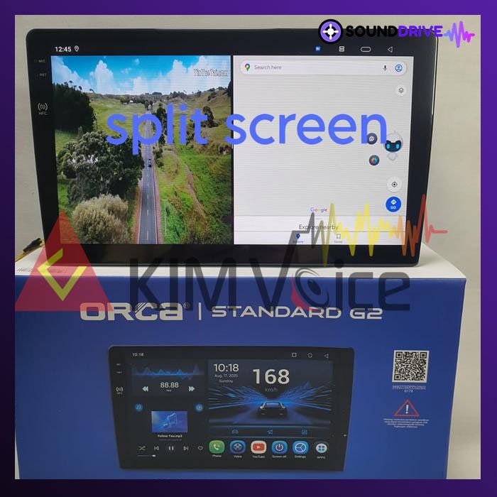 Head Unit Android Orca 9 Inch OEM Yaris/Vios 2017 up manual AC - Image 4