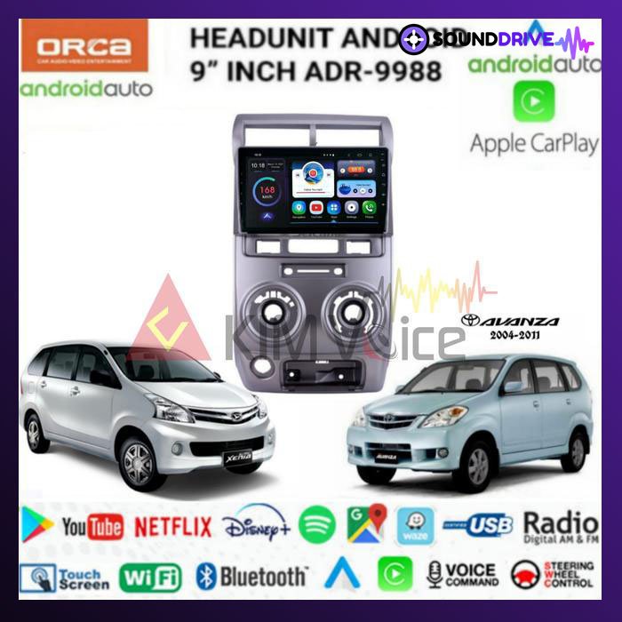 Head unit Android Orca OEM Avanza /Xenia lama 2004-2011 Soket pnp