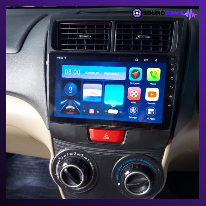 Frame HU Android 9 inch for New Avanza Xenia 2012-2018 - Hitam, Frame + Soket - Image 4