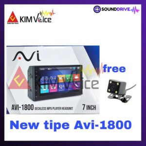 Head Unit Double Din Dekles MP5 AVI-1600DSB MKII + Kamera Mundur