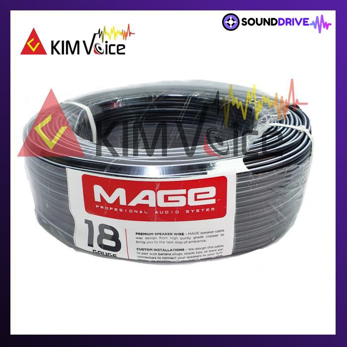 Kabel Speaker Murah Merk Mage 18GA Harga Meteran