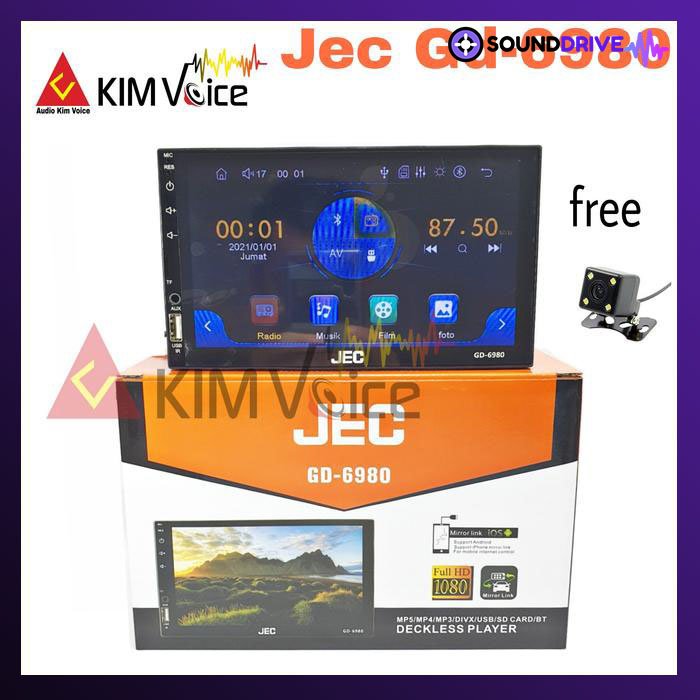 Head Unit Dekles MP5 JEC GD-6981 +Kamera Mundur