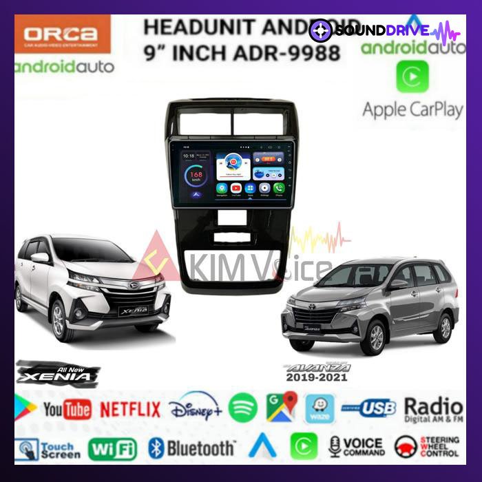 Head Unit Android Orca 9 inch OEM New Avanza/Xenia 2019 up