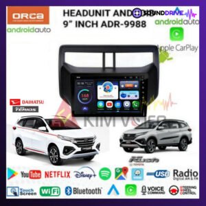 Head Unit Android orca 9 inch OEM New Rush/Terios 2018 up Soket pnp