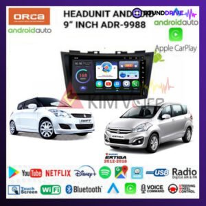 Head Unit Android Orca 9 inch OEM Ertiga lama Swift - Hitam